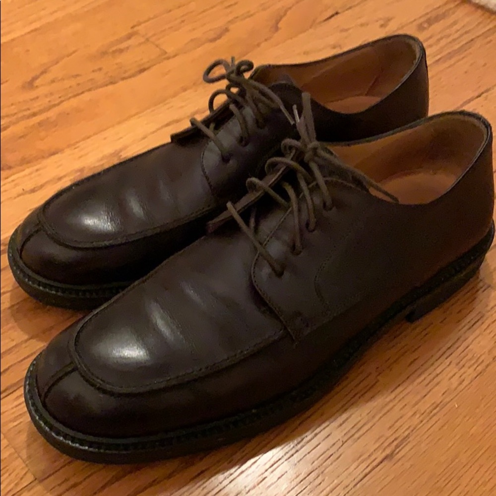 J Crew Leather Tie Dress Shoe